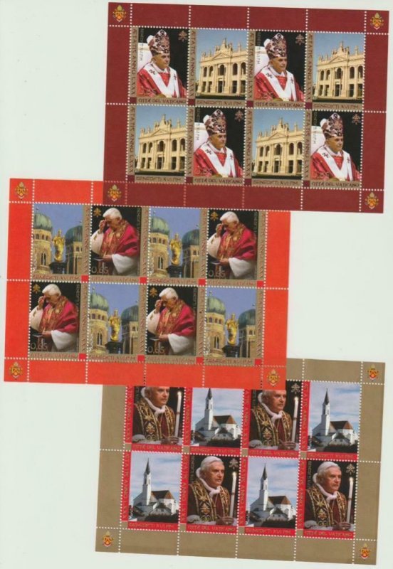 VATICAN 2007 Pope Benedict XVI Sheets MNH / N8230 