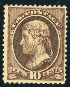 US Stamp #209 Jefferson 10c - PSE Cert - Mint Hinged - CV $160.00 