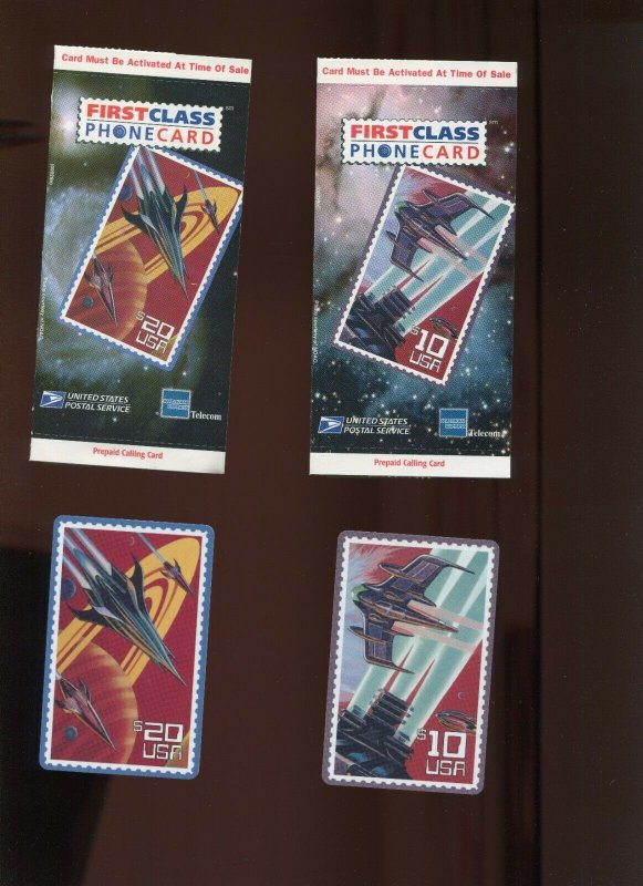 $10 & $20 Space Fantasy Usps First Class Prepaid Phone Cards **Rare** (CV 672) | United States, Stamp / HipStamp $10 & $20 Space Fantasy Usps First Class Prepaid Phone Cards **Rare** (CV 672) | United States, Stamp / HipStamp