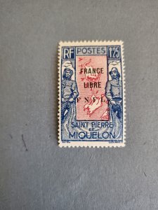 Stamps St Pierre & Miquelon Scott #218 h