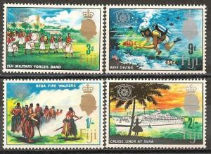 Fiji  #229-32 Mint Never Hinged VF CV $2.50 (M6)