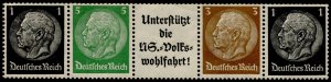 Germany #Booklet Pane strip of 4 with Label MNH