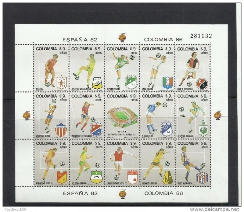 O) 1982 COLOMBIA, SOCCER WORLD CUP SPAIN 1982 - INITIAL HEADQUARTERS COLOMBIA WO