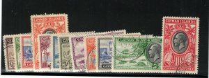 Cayman Islands #85 - #96 Very Fine Used Set