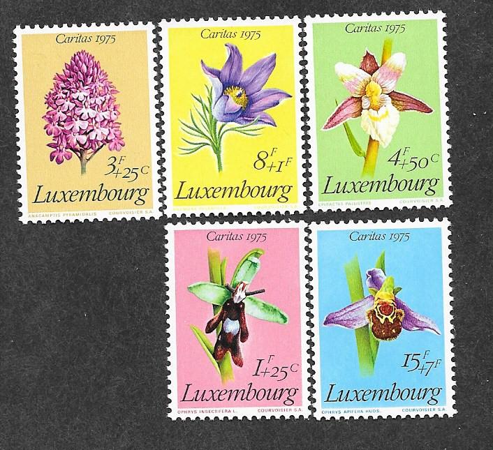 Luxembourg B303-B307 Mint NH MNH Flowers!