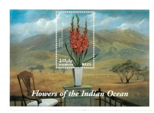 Maldives 2000 - Flowers - Souvenir Stamp Sheet - Scott #2492 - MNH