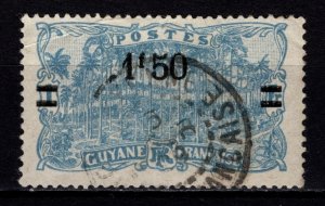 French Guiana 1924-27 Definitives with Surch., 1f50 on 1f [Used]