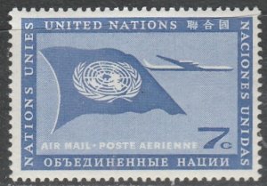 United Nations   C7    (N**)    1959   Poste aérienne