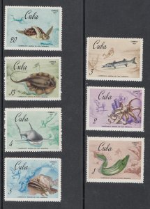 Cuba Scott #1275-1281 MH Note