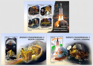 LIBERIA 2023 MNH India's Chandrayaan-3 moon landing #363ba12
