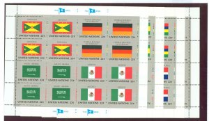 United Nations #453a/465a Mint (NH) Multiple