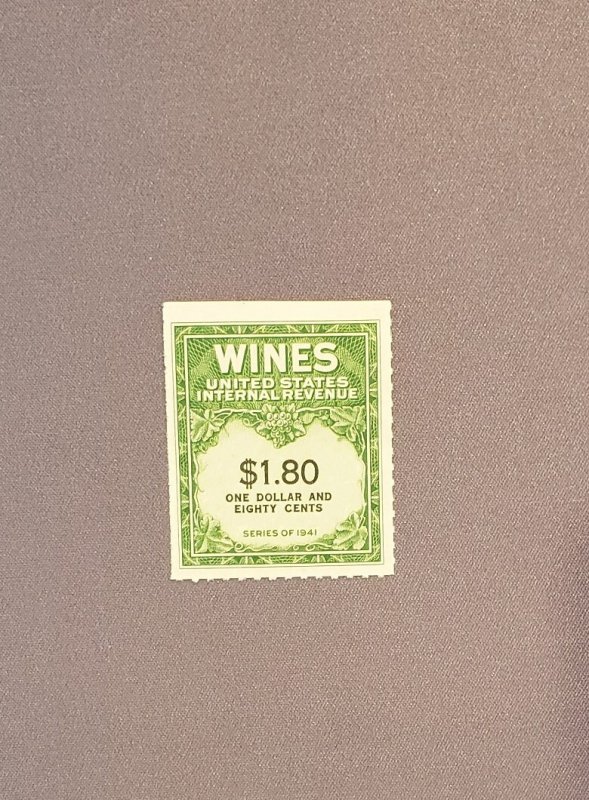RE151, Wines $1,80, Mint, CV $2.50