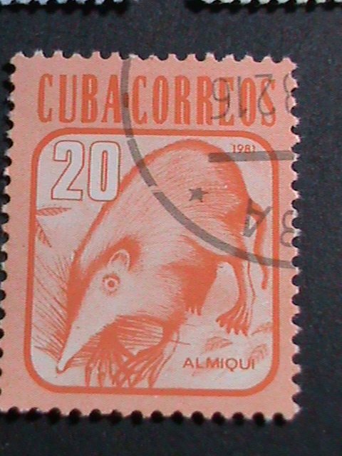 ​CUBA-BIRDS AND RARE ANIMALS OF CUBA FAMOUS USED STAMPS-SET-VERY FINE