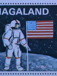 ​NAGALAND-1972-SUCCESSFUL MOON LANDING GOLD OVPT.  MNH-OG  S/S VERY FINE