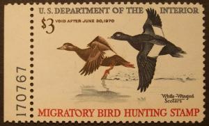 P#s RW36 MNH $3 White-Winged Scoters  (4797a)