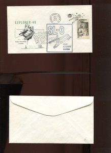 SKYLAB  SL-3 & EXPLORER-49 DUAL CACHET JUNE 11 1973 COVER (HR 1315)