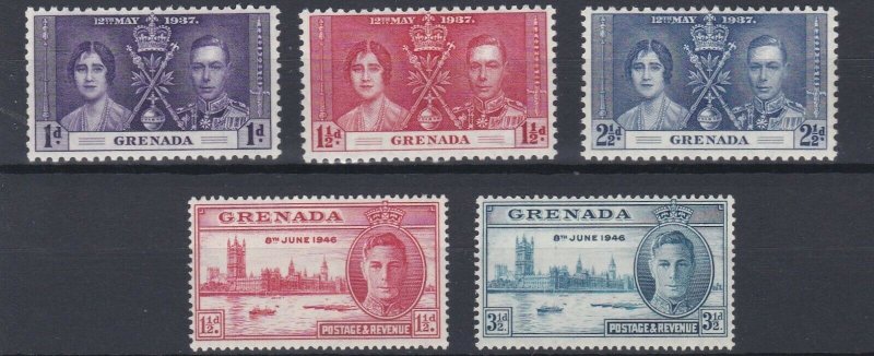 GRENADA      1937 - 46 CORONATION & VICTORY  SETS  MH 