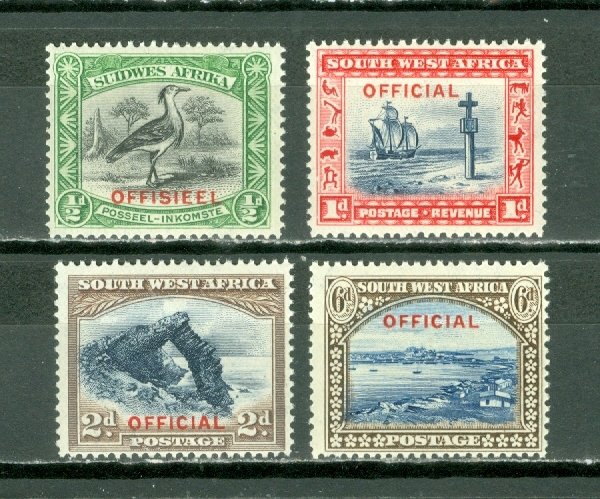 SOUTH WEST AFRICA OFFICIALS #O13-16...SET...MNH...$26.00