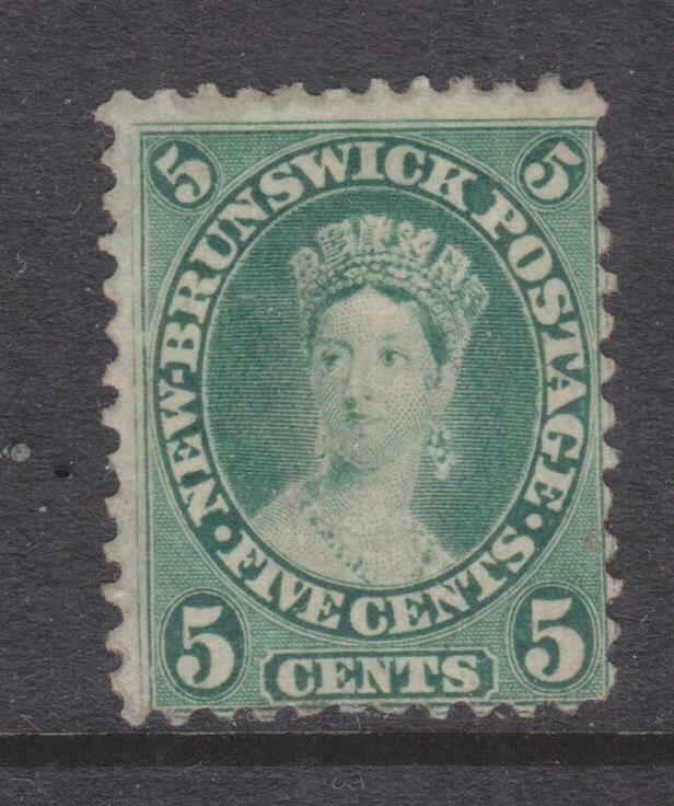 NEW BRUNSWICK, 1863 5c. Green, mint no gum.