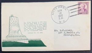 USA, 1932, SC# 725, Cover, Daniel Webster,  Used, F