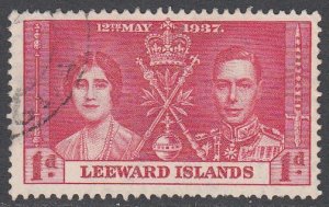 Leeward Islands 100 Used CV $1.00