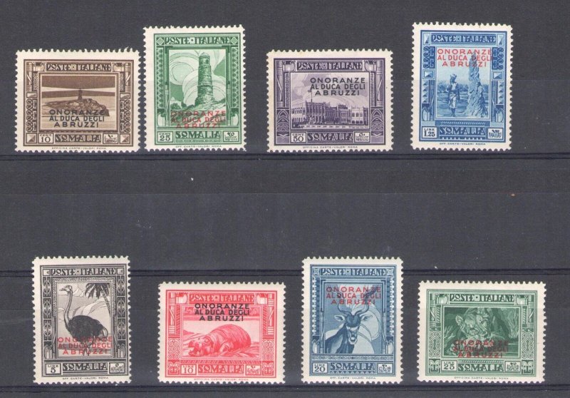 1934 Somalia - Funeral To Duke Of Abruzzi, N° 185/192, 8 Values, New