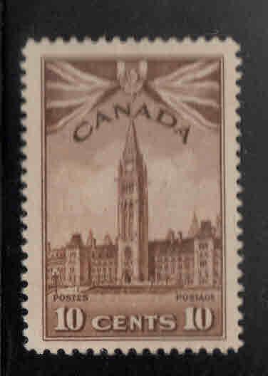 CANADA Scott 257 Mint No Gum, MNG 10c stamp