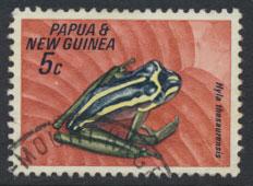 Papua New Guinea SG 129  SC# 257  Used   Fauna Frogs