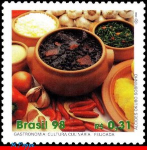 2676 BRAZIL 1998 CULINARY, FEIJOADA, GASTRONOMY, FOOD, MI# 2874, MNH