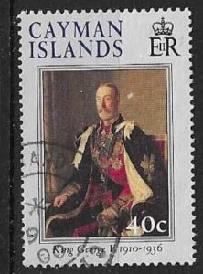 CAYMAN ISLANDS SG915 2000 40c KING GEORGE V FINE USED