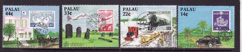 Palau-Sc#164-7-Unused NH set-Japanese links to Palau-1987-