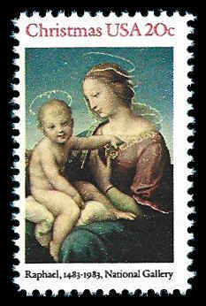 PCBstamps   US #2063 20c Christmas-Madonna, MNH, (9)