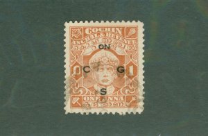 INDIA COCHIN ANGHAL 052 USED BIN $0.50