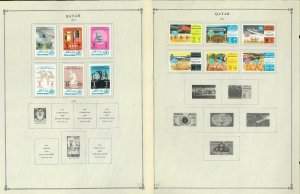 Qatar 1957-1984 MNH & H in Mounts & a few Used on Scott International Pages