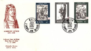 Malta 544-546 U/A FDC