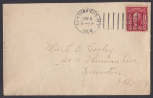 United States - Jun 5, 1906 Cannandaigua, NJ Domestic Cover