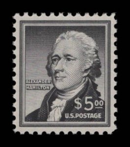 Scott #1053 MNH OG $5.00 Alexander Hamilton eGraded With Certificate Gem 100