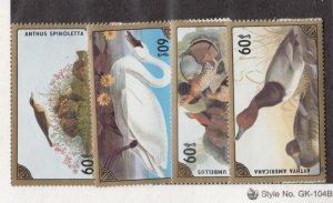 Mongolia Sc 1547-50 NH issue of 1986 - Birds