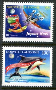 New Caledonia 770-771, MNH, Marine Life, Delphin. 1997 x12159