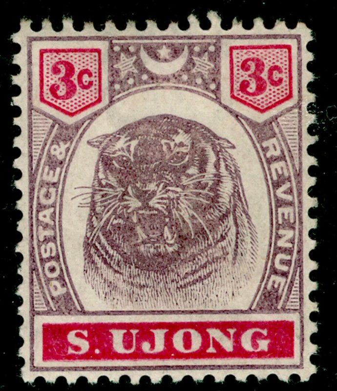 MALAYSIA - Sungei Ujong SG55, 3c dull purple & carmine, LH MINT. Cat £25.