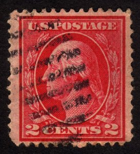 1912, US, 2c, George Washington, Used, Sc 406