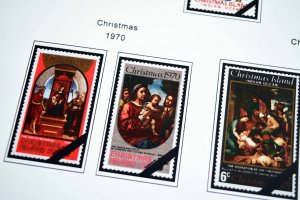 COLOR PRINTED CHRISTMAS ISLAND 1958-2010 STAMP ALBUM PAGES (94 illustr. pages)