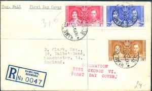 1937 Royal Family. FDC.