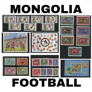 Thematic Stamps - Mongolia - Football - Choose from dropdown menu
