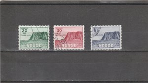Norway  Scott#  B54-B56  Used  (1953 North Cape)