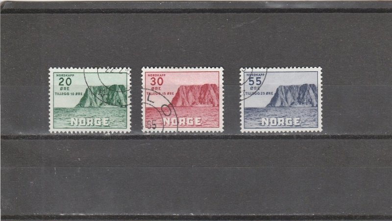 Norway  Scott#  B54-B56  Used  (1953 North Cape)