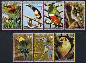 Equatorial Guinea 1974 South American Birds perf set of 7...