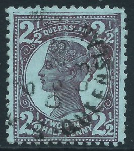 Queensland, Sc #116, 2-1/2d Used