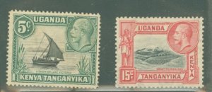 Kenya Uganda Tanganyika/Tanzania #47a/49 Unused