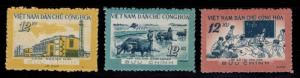 North Viet Nam Scott 134-136 NGAI 1960 set